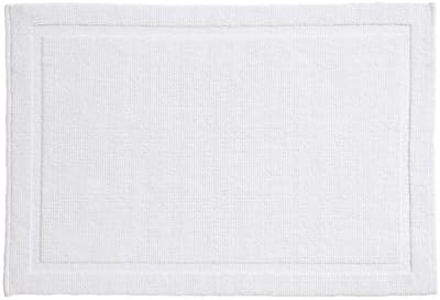 Grund Certified 100% Organic Cotton Bath Mat, Charleston Series, 24-Inch by 60-Inch, WHITE