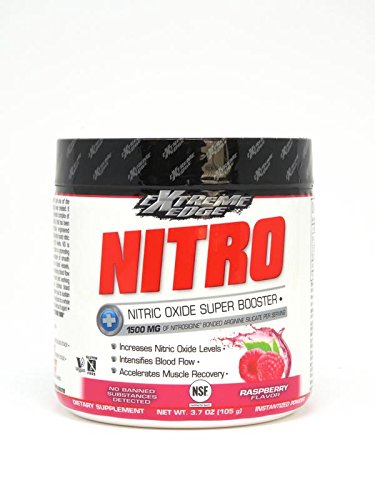 Bluebonnet Nutrition Extreme Edge Nitro Powder Raspberry Flavor, 3.7 Ounces