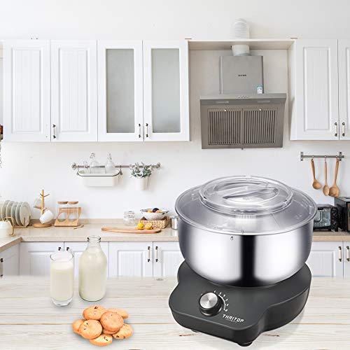 THRITOP Stand Mixer Food Mixers, with 5QT Mixing Bowl for Bread and Dough, Electric Mixer with
