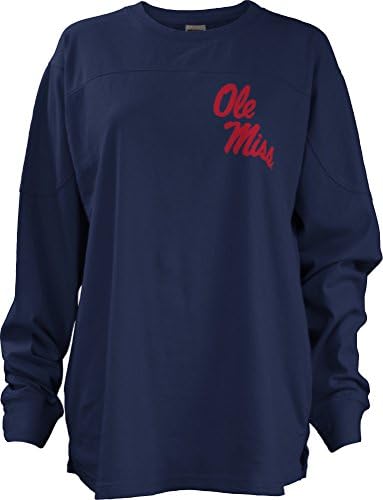 NCAA Ole Miss Rebels Junior's Gridiron Big Shirt, Small, Navy