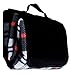 Imperial Home Soft Waterproof Picnic Blanket – Folding Travel Blanket with Carry Strap – Beach Blanket or Picnic Mat (Black, White, Red)
