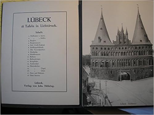 Lubeck 18 Tafeln In Lichtdruck Von Verlag Johs Nohring In