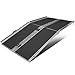 Titan Ramps 5' Wheelchair Scooter Ramp, Multi-Fold, with Carrying Handle, for Entryway, 600 lb. Capacity, Disabled Access for Home Lightweight Aluminum with High-Traction Grit Coat Surface