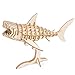 Robotime 3D Wooden Animal Puzzle Shark DIY Model Kits Toys for Kids and Adults