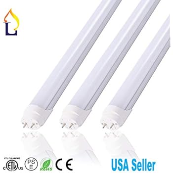 10 Pack JLLEAD Led T8 6FT 30W Tube Light with G13 Base ETL Listed Ballast Bypass Indoor 6 Foot Beer Cooler Lamp White Daylight 6000k Double End Powered Input Fluorescent Lighting F60T10 Replacement
