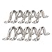 Amarine Made Pack of 10 Stainless Steel Bimini Boat Top PAD Eye, Eye Straps, Tie Down, Kayak Deck Loops, Tie Down Anchor Point, footman's Loop for Kayak Canoe Rigging