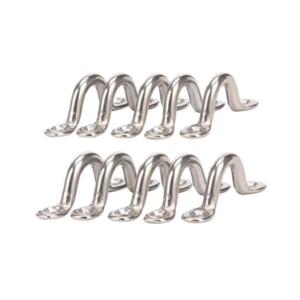 Amarine-made-Pack-of-10-Stainless-Steel-Bimini-Boat-Top-PAD-EYE
