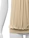 TWINTH Plus Size Blouse Top Scoop Neck Pleated Front Short Sleeve