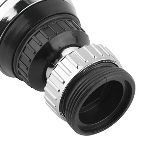 Kitchen Water Saver Tap 360 Rotate Swivel Faucet Nozzle Filter Adapter for Restaurant, Home & Hotel - 2 Pack