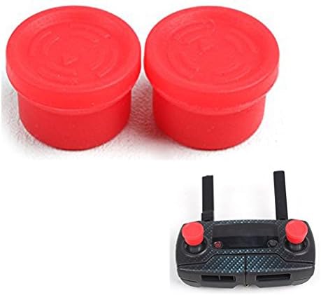 Joint Vcitory 1 Pair Universal Remote Controller Joysticks Silicone Rocker Thumb Stick Cover for DJI Spark/ MAVIC PRO/ Phantom 3/ 3 Advanced/ 3 Standard/ Phantom 4/ pro/ pro+/ Inspire (Red)
