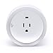 LED Concepts Plug-In LED Night Light with Outlet - Dusk to Dawn Round Sensor Light – Built-In Power Outlet – Great for Bedroom, Bathroom, Hallway, Stairways, or Dark Room, On / Off / Auto modes