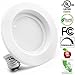 Bioluz LED 8 Pack 4-inch 910 Lumen Warm White 2700K 13 Watt 90 CRI Dimmable LED Retrofit Recessed Lighting Fixture LED Ceiling Downlight UL-Listed JA8 CEC Pack of 8