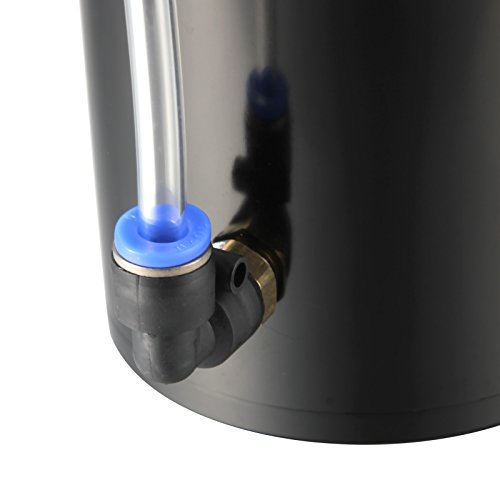 Dromedary Black Cylindrical Universal Aluminum Engine Oil Catch Can Reservoir Tank 750ml