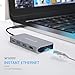 VANKYO USB C Hub, 8-in-1 USB C Adapter with 1Gbps Ethernet Port, 4K USB C to HDMI, 3 USB 3.0 Ports, SD/TF Card Reader and PD 2.0 Charging Port for MacBook Pro, ChromeBook, Samsung S9 with Mini Type C