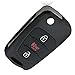 NEVERLAND 3 Buttons Remote Flip Entry Key Fob Case Shell Uncut Blank Blade for KIA Soul 2010-2011 2012 2013