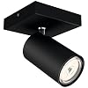 Philips Kosipo opbouwspot 1-lichts – Zwart – GU10 – Draaibare spots – Eenvoudige installatie. – Exclusief lichtbron