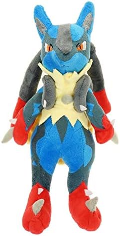 Aalborg125 Soft Plush Toys for Girls 26cm Mega Lucario XY Plush Toys Stuffed Soft Animal Dolls Children Plush Toys Gifts