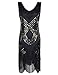 PrettyGuide Women's 1920s Dresses Art Deco Beads Fringed Cocktail Flapper Dress Gatsby Party