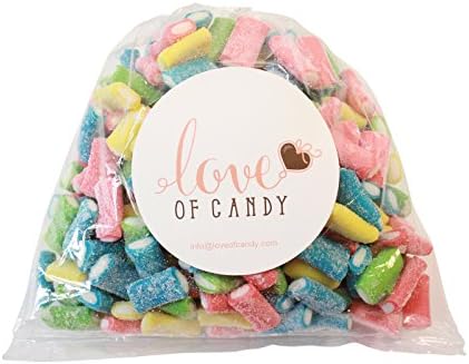 Love of Candy Bulk Candy - Neon Sour Filled Bites - 1lb Bag