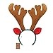 Outgeek Reindeer Headband 6pcs Reindeer Antlers Headband Deer Party Hats for Easter Halloween Christmas Kid's Party (Brown)