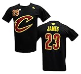 Cleveland Cavaliers Lebron James adidas NBA Finals Black Jersey T-Shirt