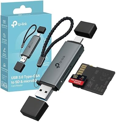UA430D Lettore di Schede SD, USB 3.0 Type C&A, Supporta SD/SDHC/SDXC/mircoSD/microSDHC/microSDXC, UHS-I, Compatibile con Phone(iOS/Android), Tablet, Laptop e Desktop (Linux/Mac/Windows/Chrome)