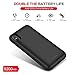 iPhone X/10 Battery Case, 5200mAh Protective Portable Charger Case External Battery Pack for Apple iPhone X/10 Rechargeable Backup Charging Case Battery Power Bank (5.8 inch) (Black)