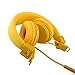 Einskey Kids Headphones with Microphone for Gaming and Chatting, Wired Foldable Headset for Children (Saffron Yellow)