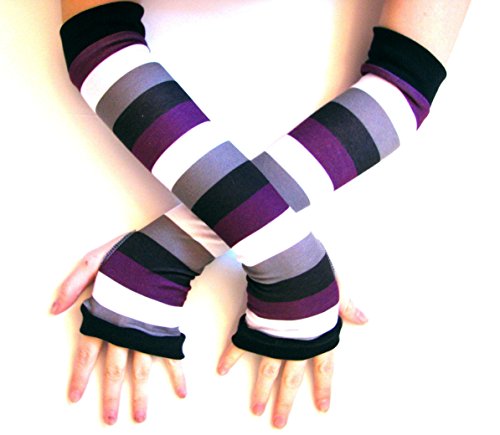 Ace Flag fingerless gloves LGBT Asexual