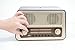 Memory Loss and Dementia One Button Radio, Large Analog Retro Style Radio 11.75 inches Wide x 7.25 inches High x 6.25 inches Deep