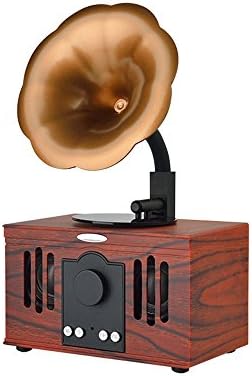 LIRONG Retro Wireless Bluetooth Speaker Handsfree Phone Card U Disk Retro Small Audio Antique Phonograph