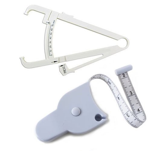 Honbay Body Tape Measure and Fat Caliper Combo - Auto Retract - Waist, Chest, Arms, Legs - Thumbnail 7