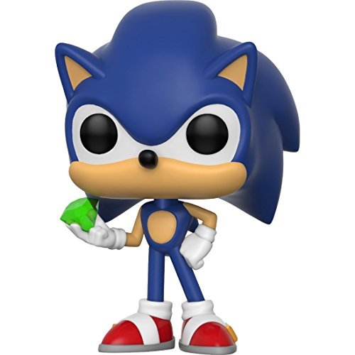 Funko Pop! Games: Sonic The Hedgehog - Sonic with Emerald Vinyl Figure (Includes Compatible Pop Box  - //coolthings.us