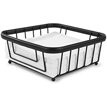 Spectrum Diversified Ashley Flat Napkin Holder, Black