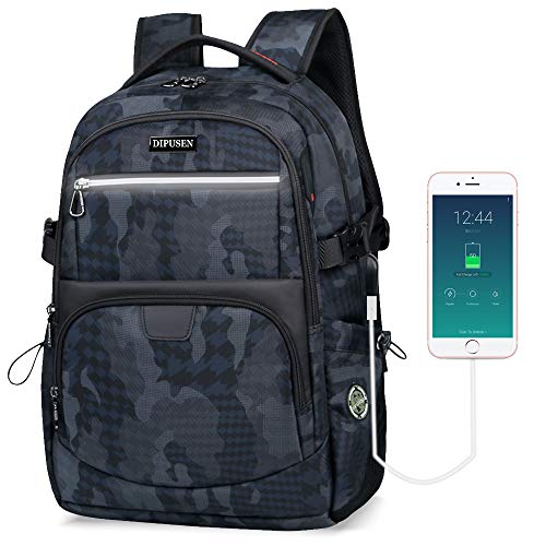 DIPUSEN Laptop Backpack,Slim Large 