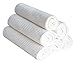 SINLAND Microfiber Facial Cloths Face Cleansing Towels Reusable Deep Waffle Weave Fast Drying Washcloth 12inch x 12inch White 6 Pack