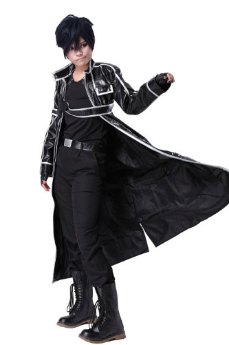 Sword Art Online Kazuto Kirito Cosplay Costume in Medium Size