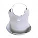 Cute Silicone Baby Bibs Waterproof, Very Cool. Elegant Light Blue Color Plus Healthy Recipes E-book for Babies. Feeding Clean and Easy with Food Catcher Pocket.