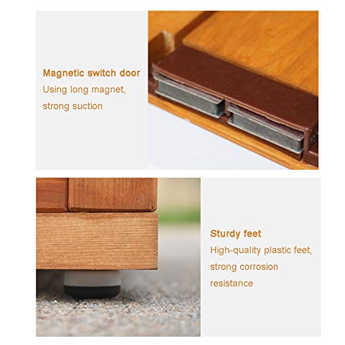 ZHOUAICHENG Gartenschrank Gartengarten Rasenschrank Antiseptisches Holz Asphaltdach Wetterbeständig Mehrschichtiger… – Bild 5