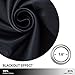 BALICHUN 2 Panels 99% Blackout Curtains Thermal Insulated Windows Curtains with Grommets Darken Drapes for Bedroom/Living Room (Black W52 x L63)