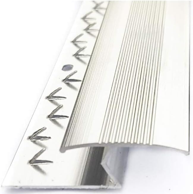 FloorPro Exclusive Carpet to Tile Threshold Strip Silver Door Bar 90cm