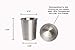 BravaWare Stainless Steel Cups and Silicone Sippy Lids for Kids Toddlers Babies BUNDLE: 4-8oz Cups and 4 Sippy Lids - BPA free Sippy Cup Set with Safe Rolled Edges