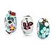 Garden Insect Lampwork Murano Glass Mix Of 3 Sterling Silver Spacer Bead Fits European Charm Bracelet For Women For Teen