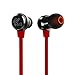 SoundPEATS in-Ear Earbud Headphones Noise Cancelling Earphones with Mic Smartphones (Dynamic Crystal Clear Sound, Metal Housing, Tangle Free Flat Cable, in-line Control) -Red