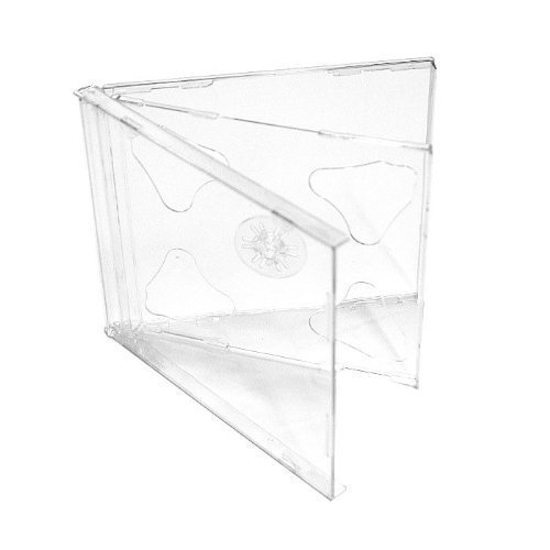 Vision Media 50 X Double CD Jewel Case Clear - 10.4mm Spine