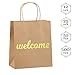 Welcome Bags for Wedding Guests - Premium Quality Kraft Paper Bags Bulk Perfect as Wedding Welcome Bags for Hotel Guests - Excellent to Present Wedding Favors for Guests (25-Pack)