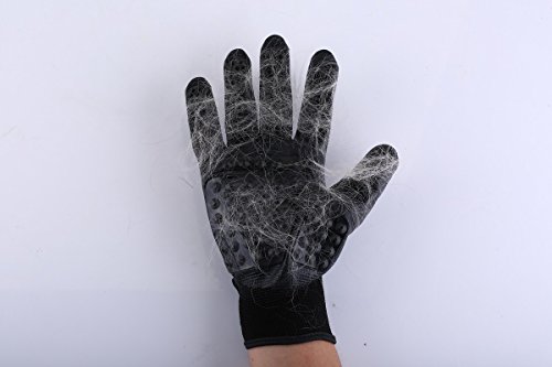 Pet Grooming Gloves, Shedding Brush, Combing and Massage, For Dogs, Horses, Cats, Rabbits, Cows, Other Pets and Livestock, Long & Short Fur, One Pair - Thumbnail 6