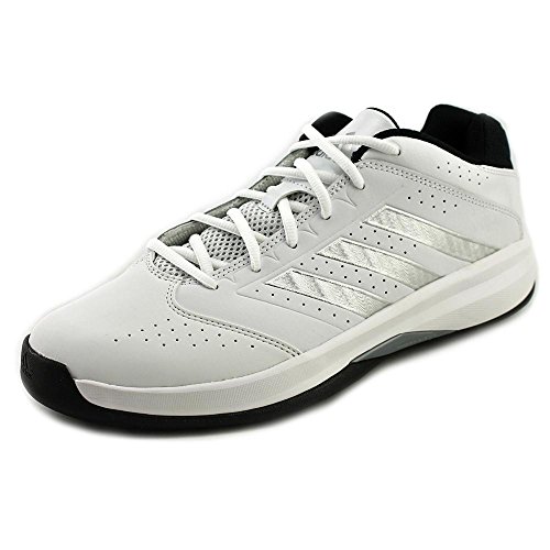 adidas Performance Men's Isolation 2 Low Basketball Shoe,White/ Silver/ Black,8 M US