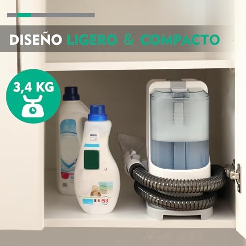 Aspirador de água para estofados haushof stainzapper, limpador de manchas de 400 w, limpa estofados para carpetes, aspirador de pó para estofados, sofá, 85 db