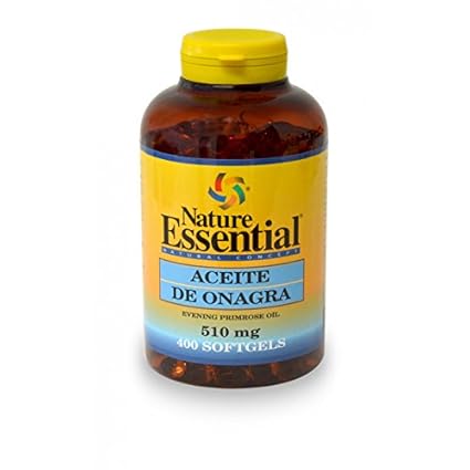 Aceite de onagra 500 mg. 400 perlas con vitamina E